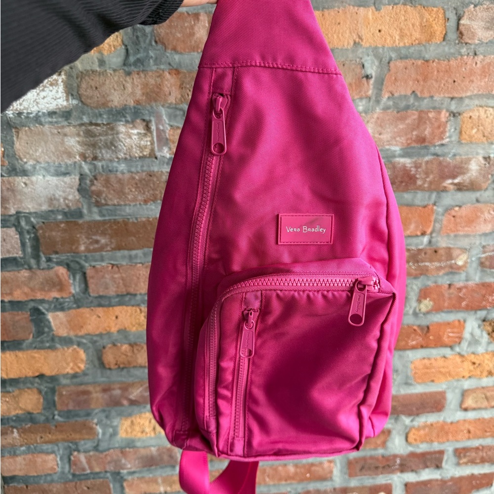 Vera Bradley Fuchsia Sling Backpack